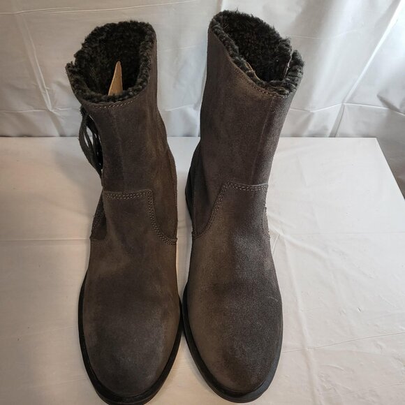 Sporto Western Faux Fur Boot Woman Size 8 Black - Picture 2 of 7